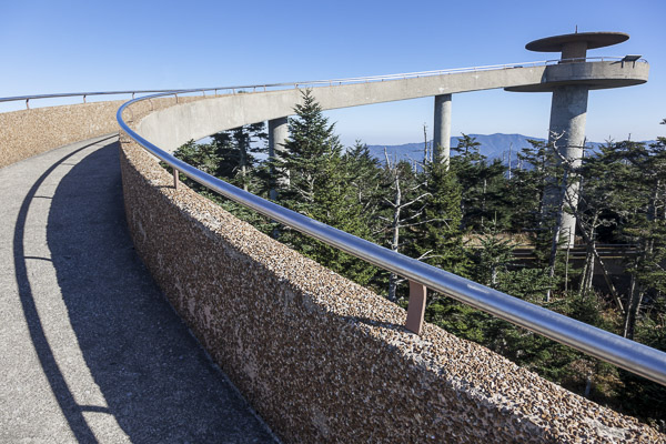 Fun things to do in Hendersonville NC : Clingmans Dome in Great Smoky Mountains Park. 