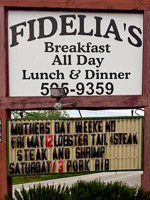 Fun things to do in Hendersonville NC : Fidelias Restaurant in Horse Shoe, Hendersonville, NC. 