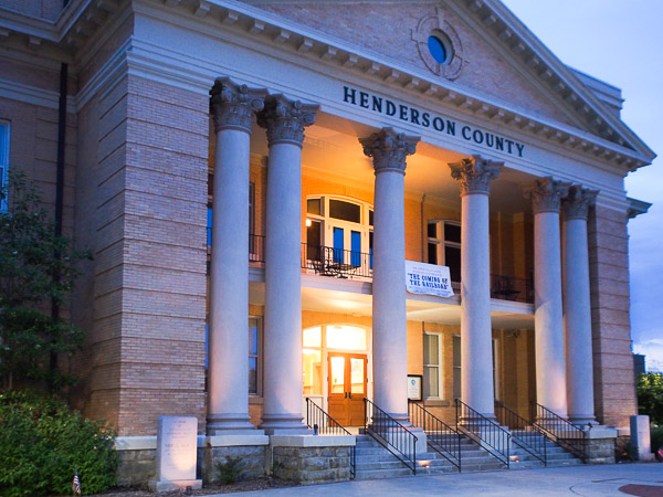 Historic Henderson Courthouse in Hendersonville NC. 
