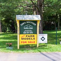 Fun things to do in Hendersonville NC : Town Mountain Travel Park in Hendersonville NC. 