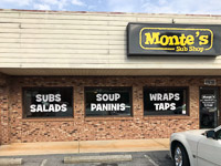 Fun things to do in Hendersonville NC : Monte's Sub Shop in Hendersonville NC. 
